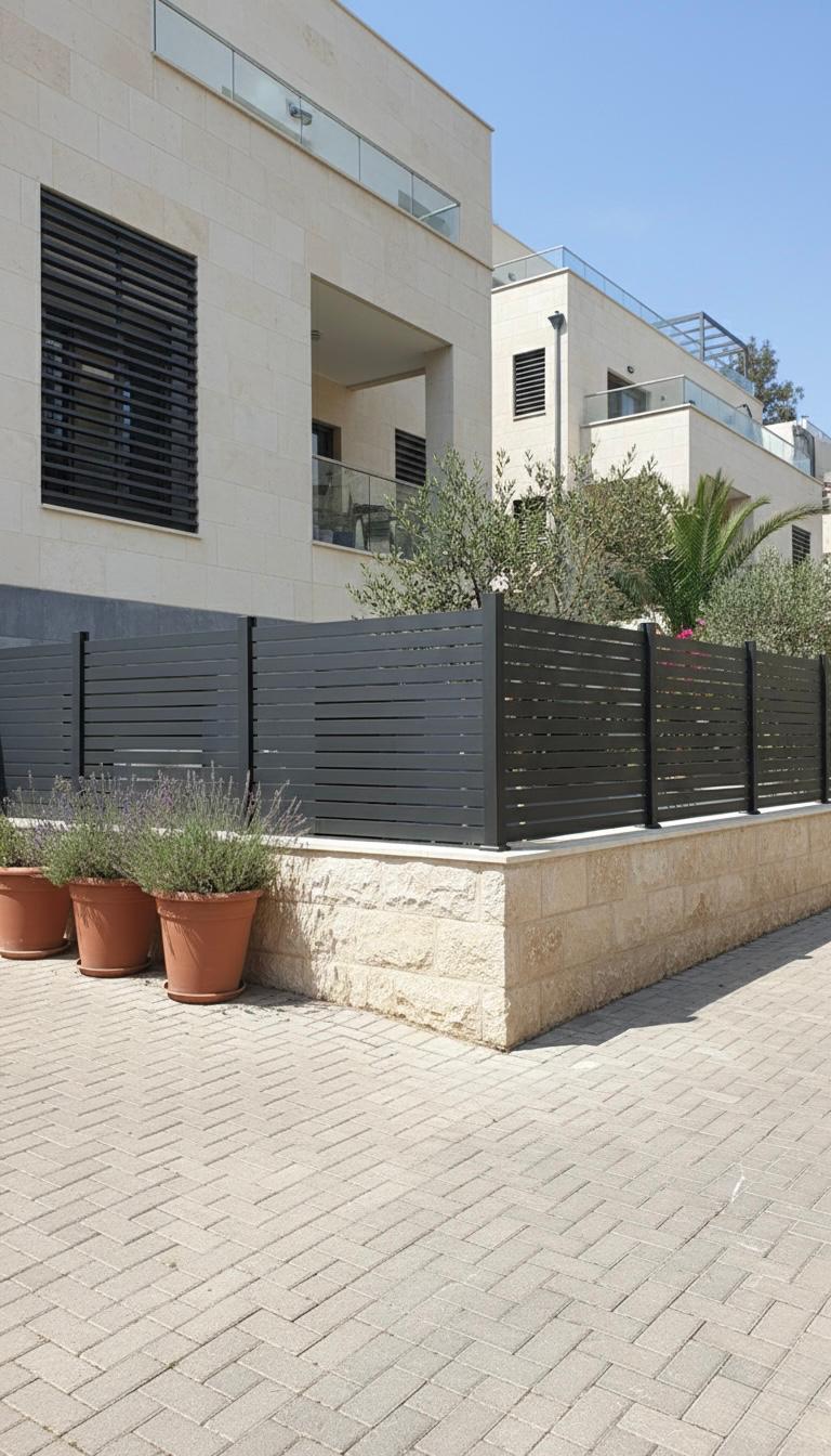 פרויקט גדר אלומיניום 2